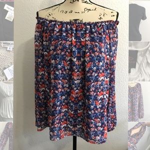 Sanctuary midnight garden blouse